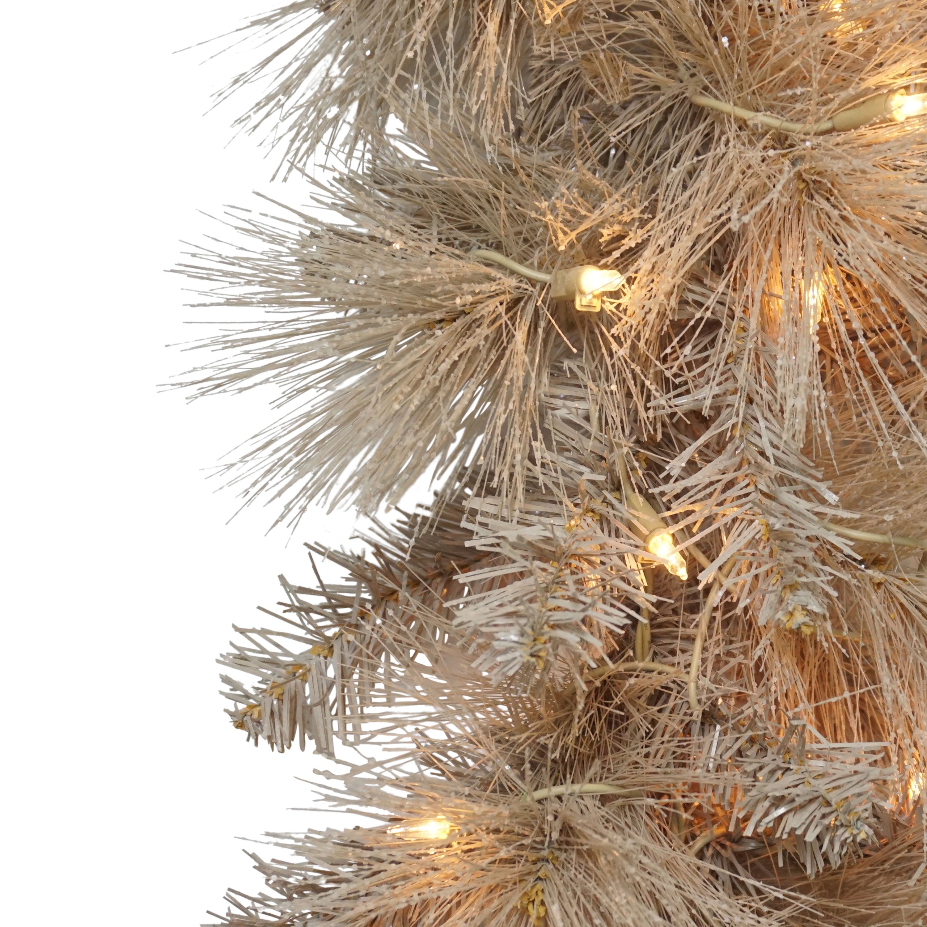 9' x 10" Pre-Lit Tan Garland